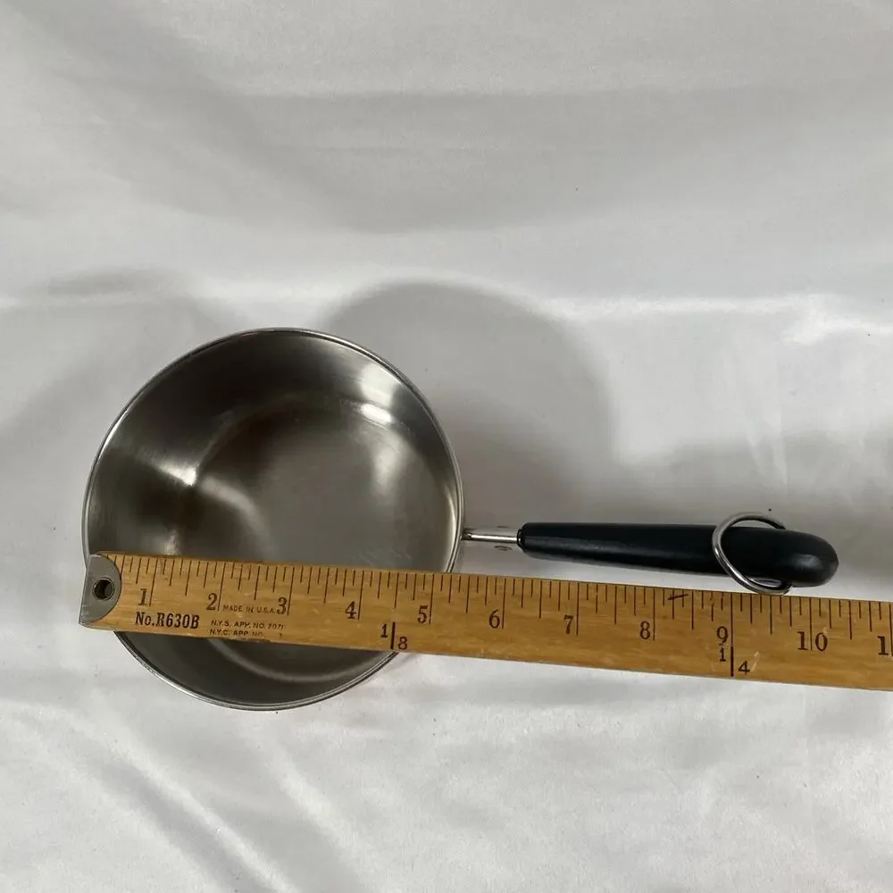 Revere Ware 1 Qt Quart Copper Bottom Sauce Pan, Lid Clinton 96 g Stainless Steel